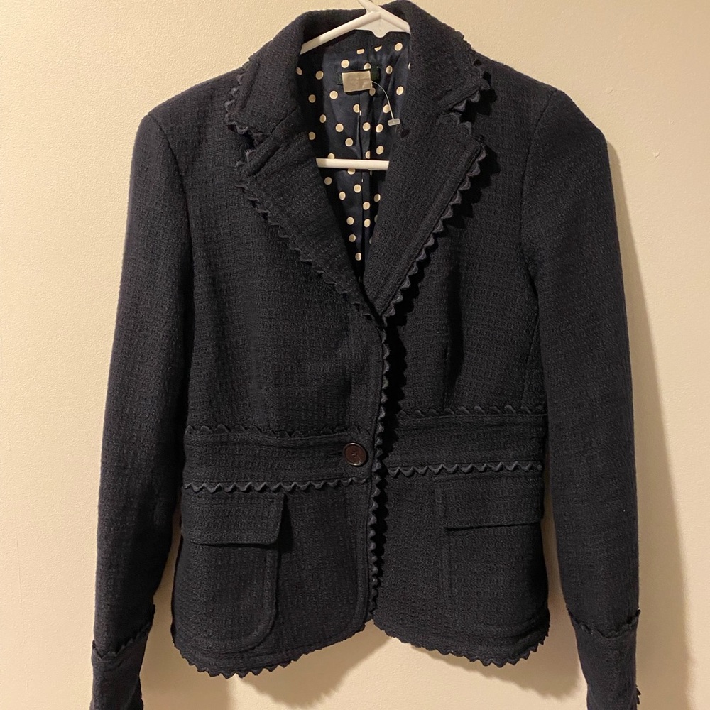 JCrew Scalloped Blazer